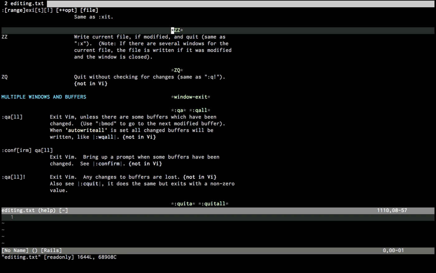 Some vim tips.poster